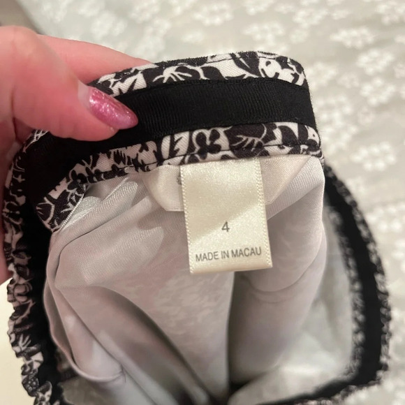 Charter club petite midi black and white skirt - Picture 7 of 10